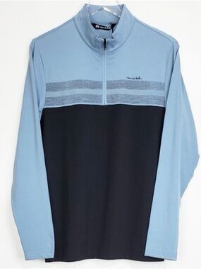 Travis Mathew golf 1/4 zip long sleeve pullover. Size XXL.  Gray- Black Color